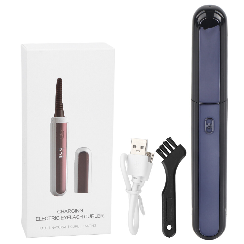 Heated Eyelash Curlers With LED Display Rechargeable Electric Eyelash Curler For Natural Curling Long Lasting Fast Heating And Adjustable Temperature