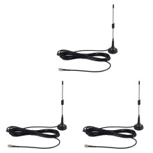 3X 433Mhz 5Dbi Antenna GSM Antenna SMa Male Connector Magnetic Base for Ham Radio,with 3 Meters Cable