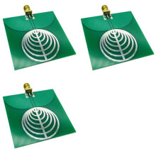 3X Antena UWB Antena de Banda Ultra Larga Frequência Operacional da Antena de Pulso 2.4-10.5G Conector Fêmea SMA