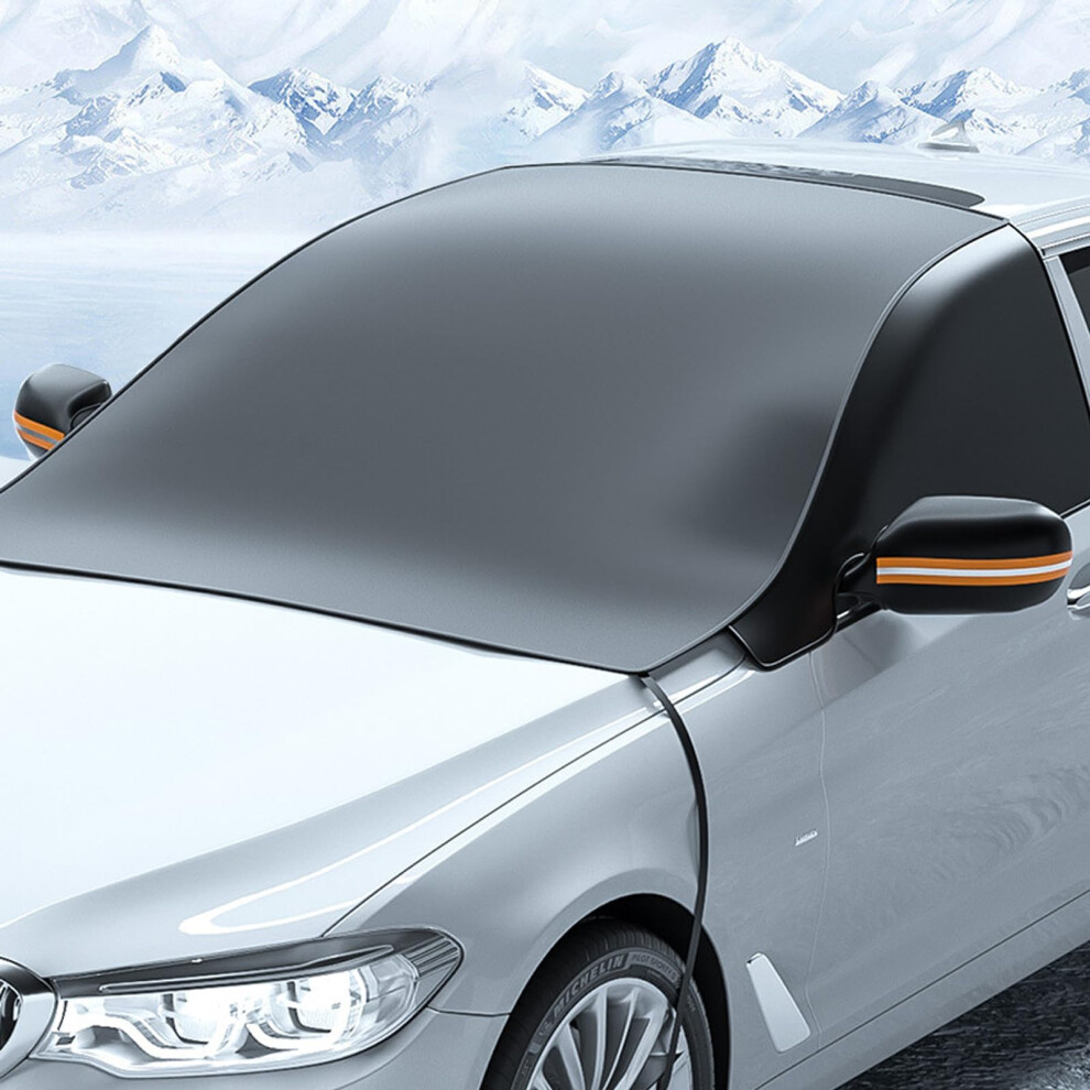 Car Windshield Cover For Maserati Quattroporte (4Wd) 2013 All Season Snow Cover Sun Uv Water Resistant Black 9187378553565