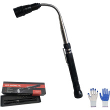 Uitschuifbaar magnetisch grijpgereedschap | Uitschuifbare magneet met LED-zaklamp | Mechanische gadget voor mannen & cadeaus