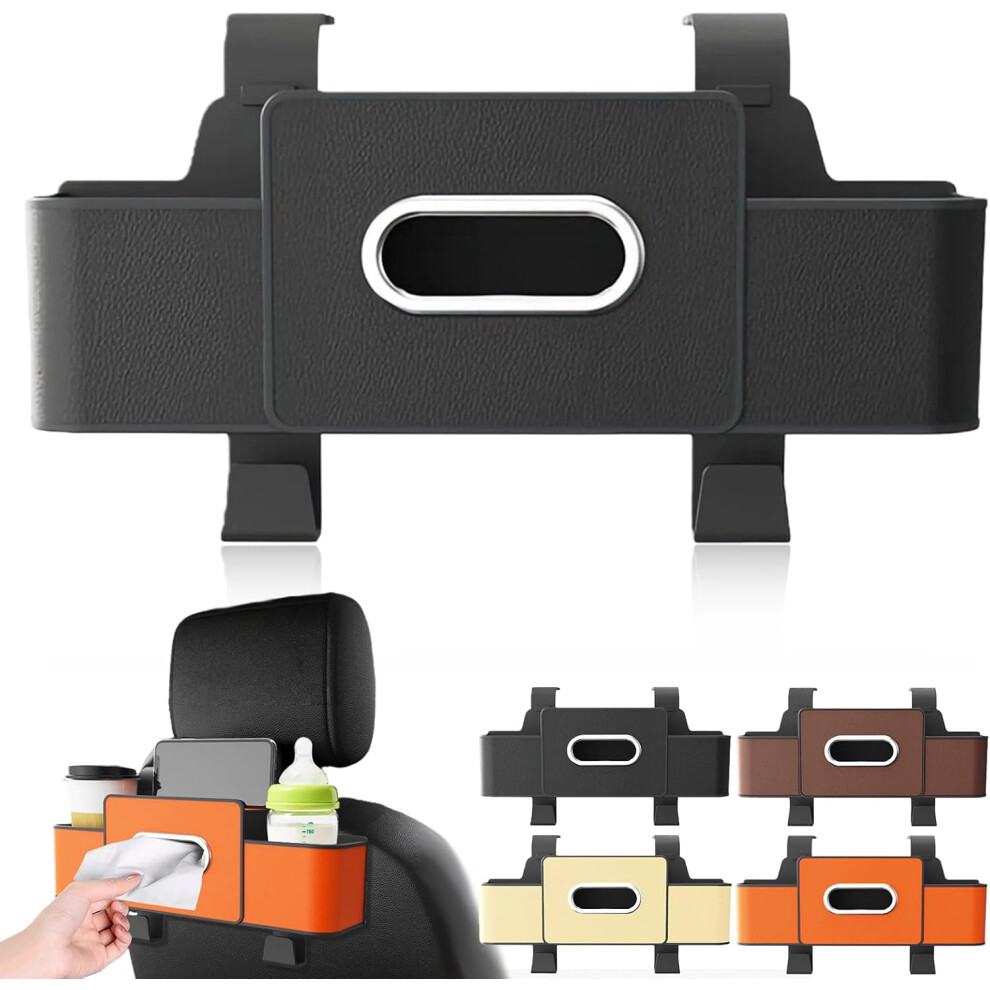 3-In-1 Car Backseat Organiser 2025 | Storage Box With 2 Cup Holders & Hooks | Multifunctional Travel Bag 3233222789515