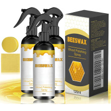 Spray de Cera de Abelha Natural para Polir e Limpar Móveis | Restaurador de Madeira para Móveis Domésticos | Frasco de 120ml