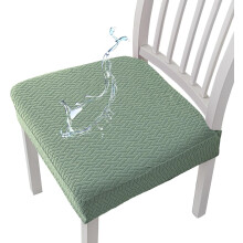 Waterproof Jacquard Chair Covers | Stretch Removable Washable Seat Covers | For Kitchen Dining Room