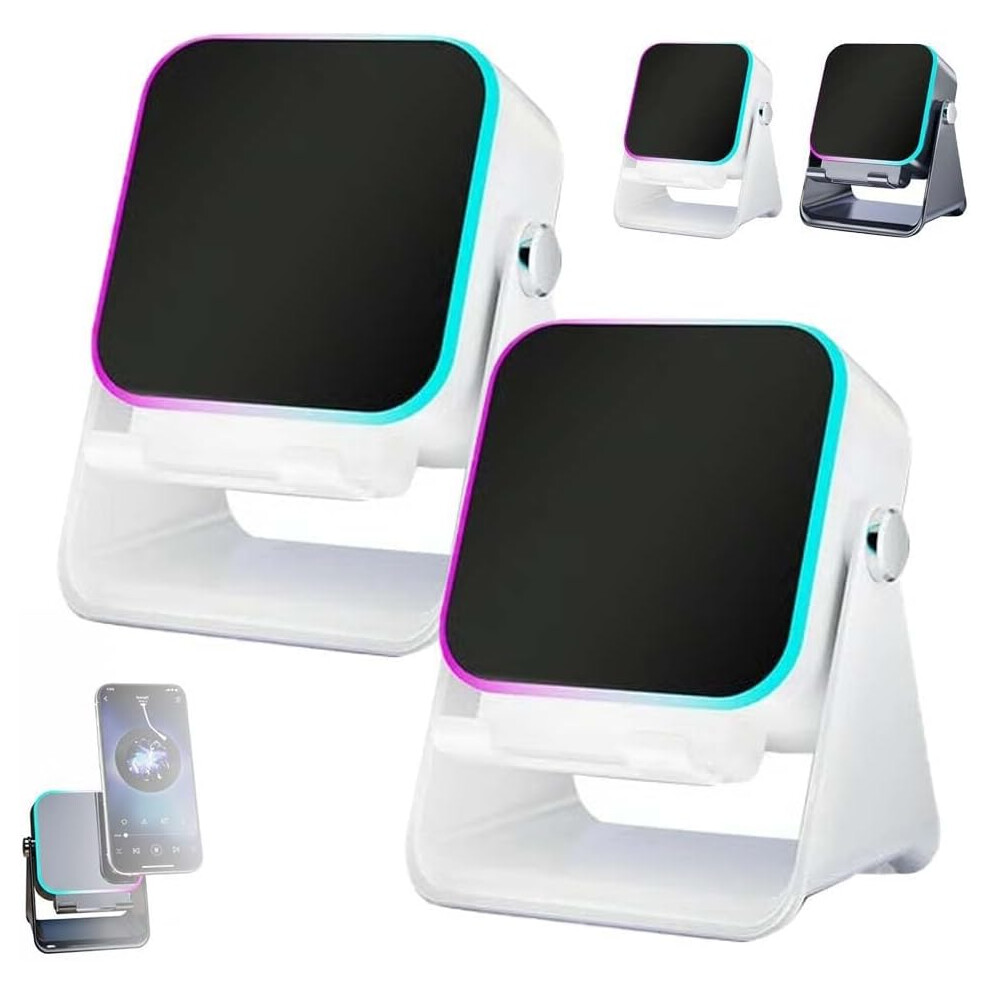 Wireless Induction Audio Speaker Stand | 5-In-1 Adjustable Cellphone Holder | Bluetooth Stereo With Rgb 3233222791778