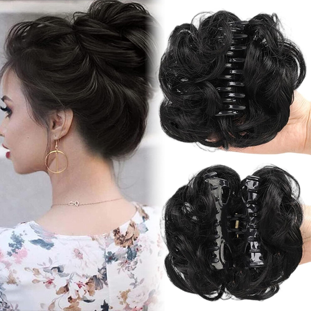 WłOsy W NiełAdzie, Falowane I KręCone | Syntetyczne PrzedłUżKi Do WłOsóW W Kok Z Klipsem | ŁAtwe UpięCia-image