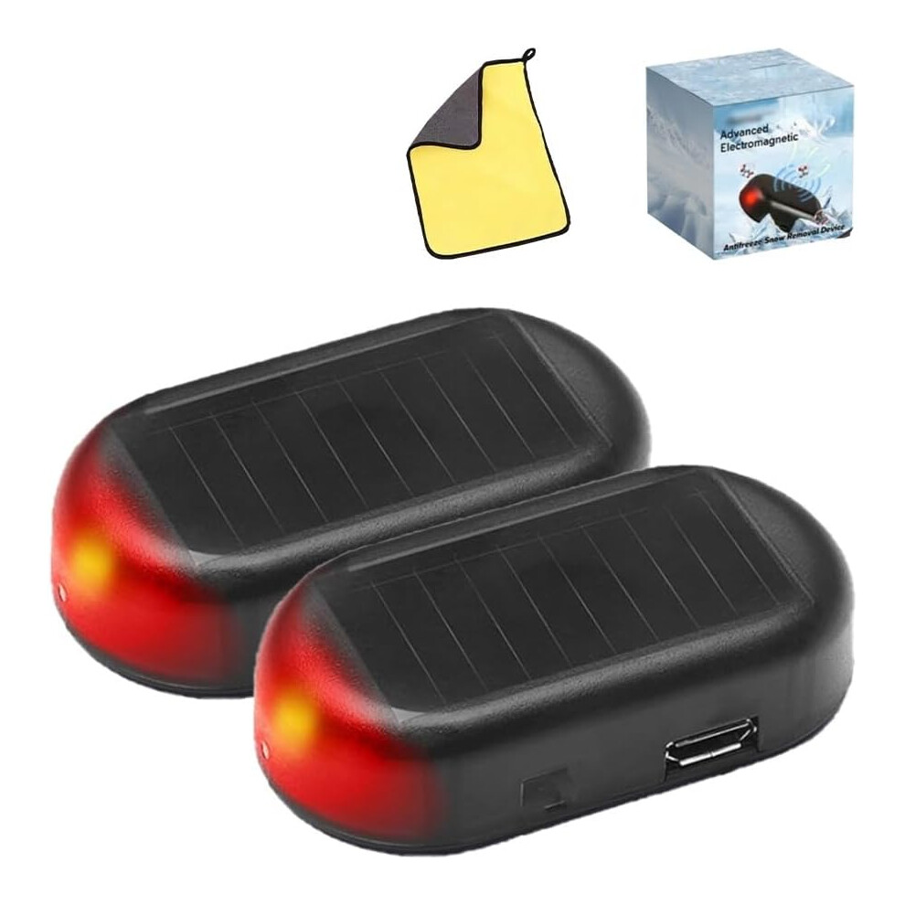 Anti-Freeze Electromagnetic Car Snow Removal Device | Portable Solar Charging Defroster | For Windshield 3233222792058