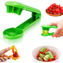 Affetta pomodorini e uva per bambini, tagliafrutta sicuro per i più piccoli, gadget da cucina per insalata, verde