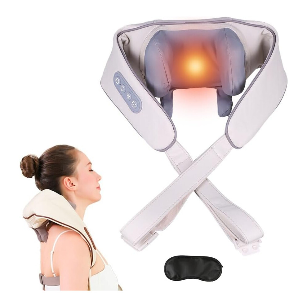 Oimg 3D Pro Neck & Shoulder Massager With Shiatsu & Heat, Soothes Muscle Pain, For Home Relaxation