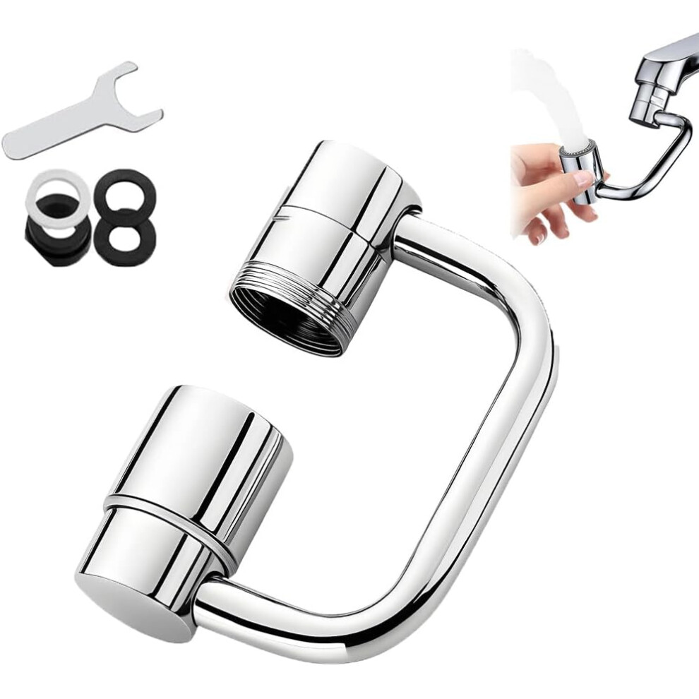 Universal Sink Faucet Extender, 1080 Rotatable Swivel Arm With 2 Modes, Splash Filter 3233222795240
