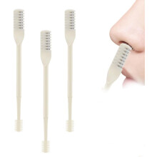 Nesehårtrimmer for menn og kvinner, 360 roterende manuell nesehårfjerner med øreplukker, 3 deler