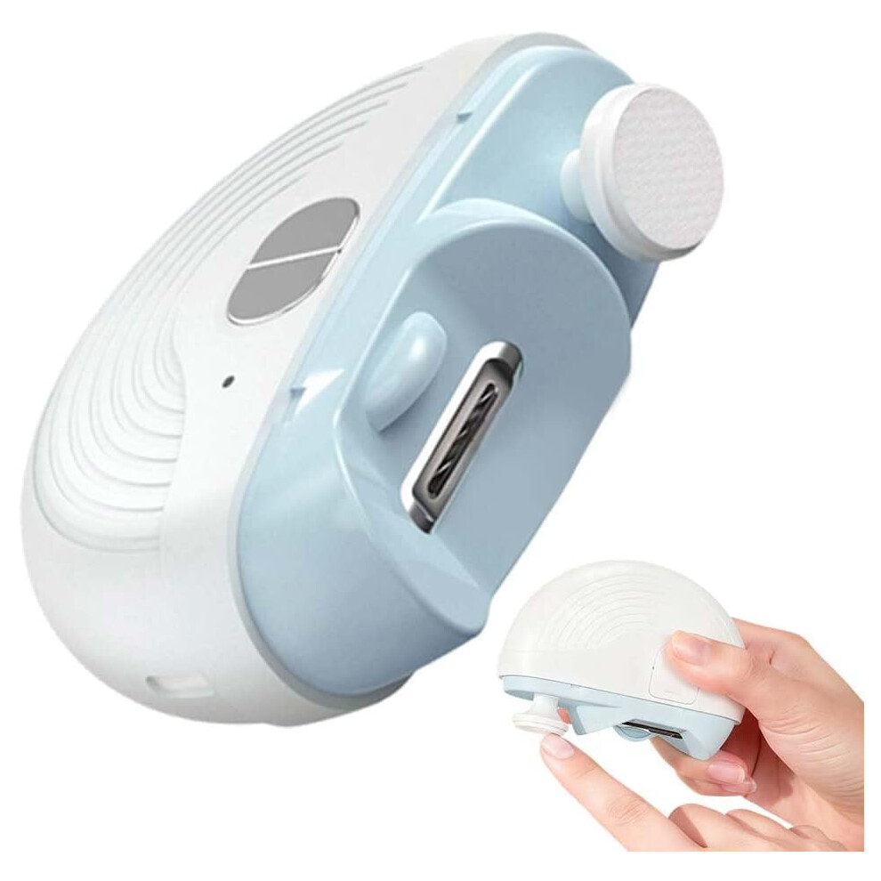 Oimg Light Electric Smart Nail Clippers For Adults Seniors, 3 Speeds Automatic Trimmer With Polisher
