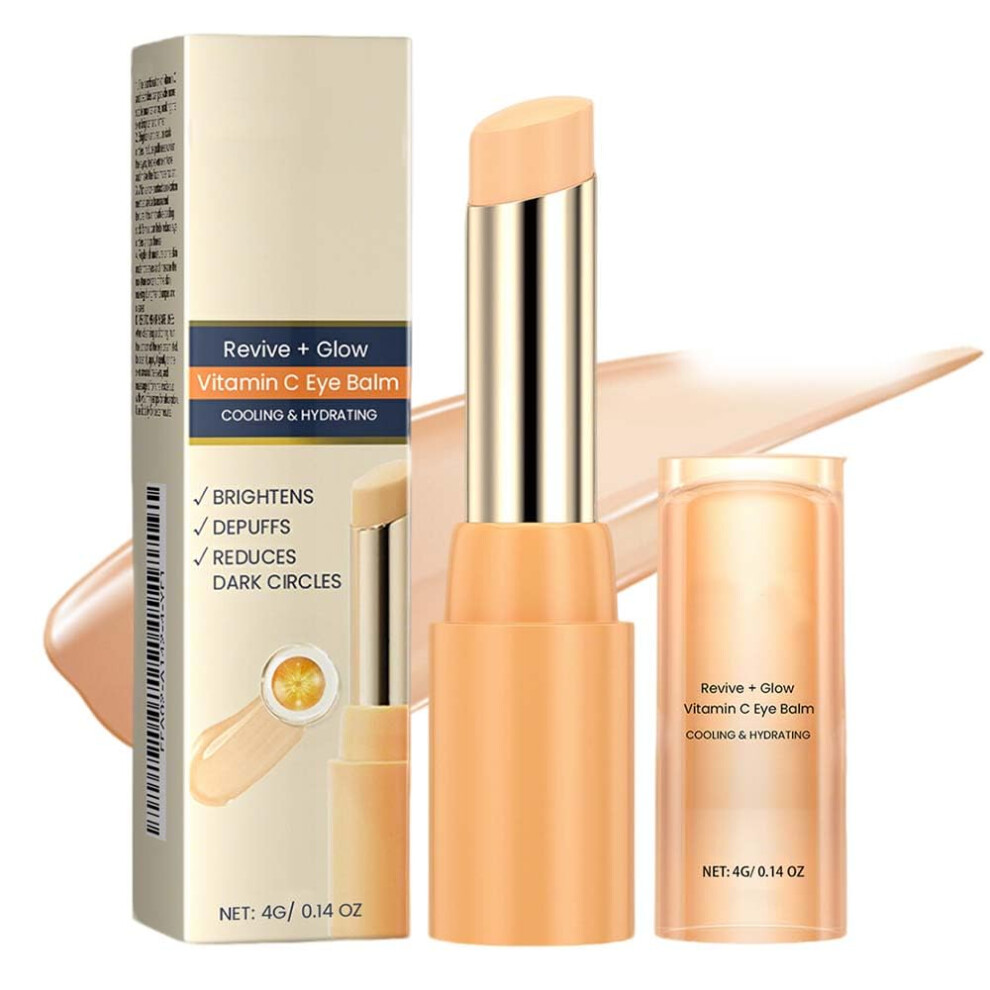 Oimg Cream/Dark Vitamin C Eye Balm Stick To Brighten & Reduce Puffiness, Hydrating For Circles