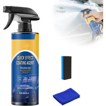 Spray do szybkiej pielęgnacji samochodu 3 w 1 o wysokiej ochronie, bezwodny wosk do mycia i polerowania