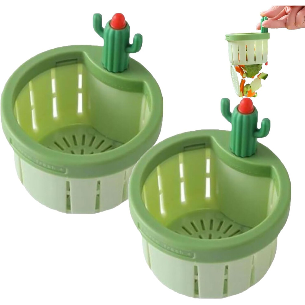 Automatic Pressing Sink Filter Strainer Basket, Kitchen Waste Collector Green 3233222798104