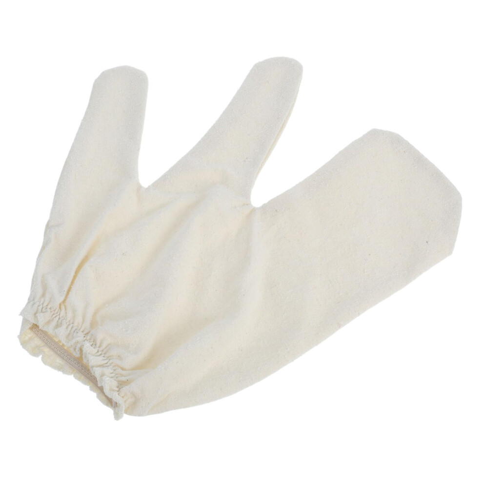 Exfoliating Glove with Two Finger Design for Gentle Dead Skin Removal Silk Body Scrub Mitt