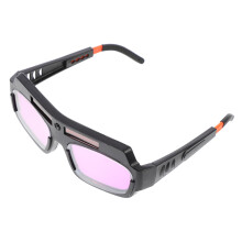 Solar Rechargeable Auto Darkening Welding Glasses Lightweight Protective Goggles with Shockproof ABS Frame for Professional Use