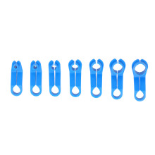 7pcs ABS Blue Fuel Line Disconnect Tools Angled Removal Kit for Cars & Vehicles