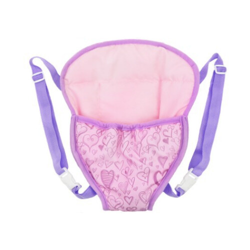 Mochila porta-bonecas frontal para bonecas de 45 cm (18 polegadas), com alças ajustáveis e design dobrável e portátil, confortável e flexível