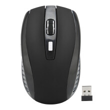 Kabellose Maus mit USB-Mini-Empfänger, 2,4-GHz-Funktechnologie für Laptops, PCs und Notebooks, ergonomisches Design, optische Computermaus mit
