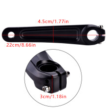 Componente de pedivela premium para bicicleta, liga de alumínio premium, braço esquerdo de 170 mm para bicicletas de estrada e MTB, peça de