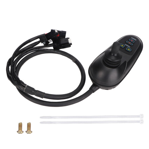 Elektrisk kørestolscontroller med bremsestik, joystick-controller til DC24V el-kørestole, jævn styring og stabil startydelse,