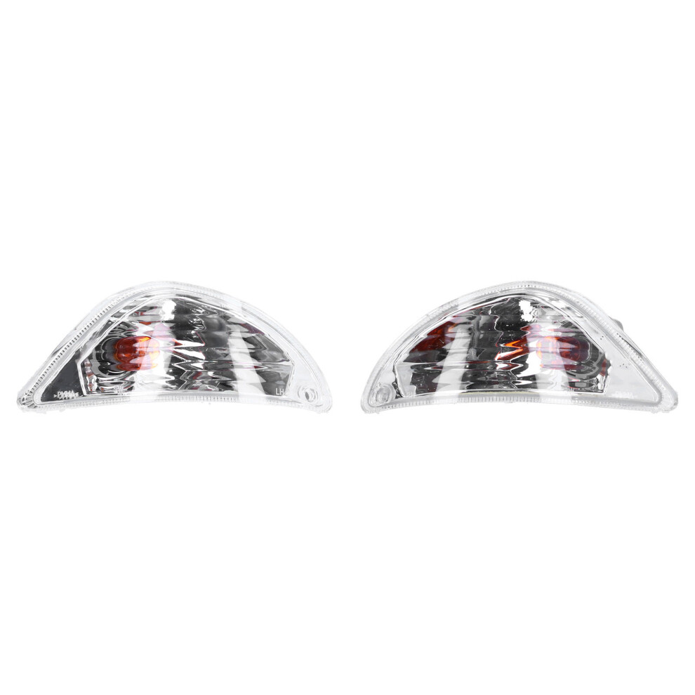 Rear Turn Signal Indicator Assembly, Turn Signal Assembly For Motorcycle With Smoked Lens, High Brightness Color, Corrosion Light/Amber 9358999813578