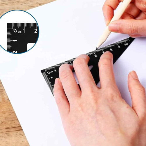 Σετ χάρακα και πυξίδας γεωμετρίας PCS, συμπεριλαμβανομένου χάρακα, μοιρογνωμόνιο, 2