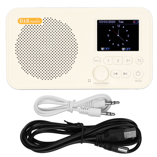Ραδιόφωνο AM FM DAB με οθόνη LCD, στερεοφωνικό δέκτη Bluetooth με μπαταρία και