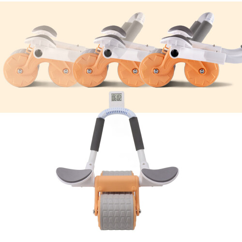 Bauchtrainer mit Doppelrad, doppeltes rundes