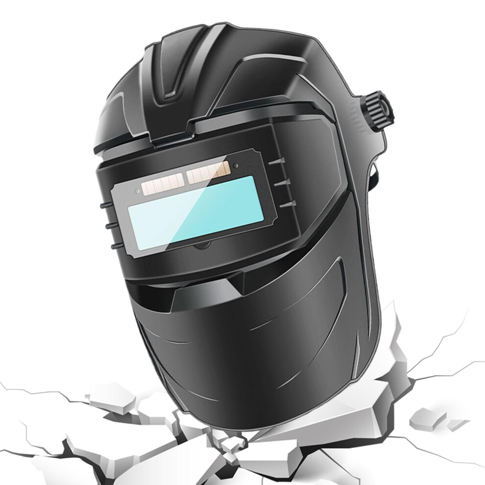 Welding Helmet Auto Darkening True Color Anti Glare Adjustable Headgear Wide Shade Face Shield For Metal Fabrication 9347817687606