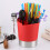 Storage Box with 3 Grid Straw Dispenser, Compact Stainless Steel Base 10