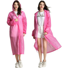 Lightweight and Portable Rain Ponchos for Adults, Tear Resistant Rain Jackets with Compact and Foldable Design, Eco-friendly EVA Material Reusable