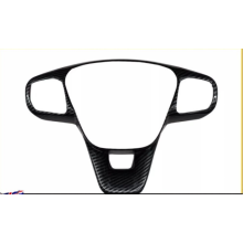 ABS-stuurwielknopafdekking met krasbestendige afwerking, decoratieve stuurwielafdekking voor Ford Fiesta ST MK8 2017-2022, hoge kwaliteit