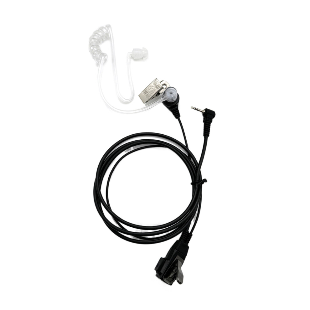 Covert Acoustic Tube Earpiece Headset, Behind-The-Ear Acoustic Tube With In-Line Ptt Microphone For Discreet Communication, Compatible With Kenwood 9009791630893