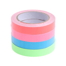Leuchtklebebandrollen, 3 m x 1 cm, fluoreszierendes Klebeband, Neonband, wasserfest, selbstklebend, Gaffer-Tape für Treppen und Wände