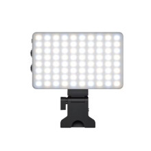 Luce video ricaricabile, luce a clip con luminosità regolabile e 3 modalità di illuminazione, luce LED portatile per selfie, perline luminose, luce