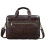 Leather Briefcase For Men, Large Capacity Work Bag, Laptop Compatible, Brown 1
