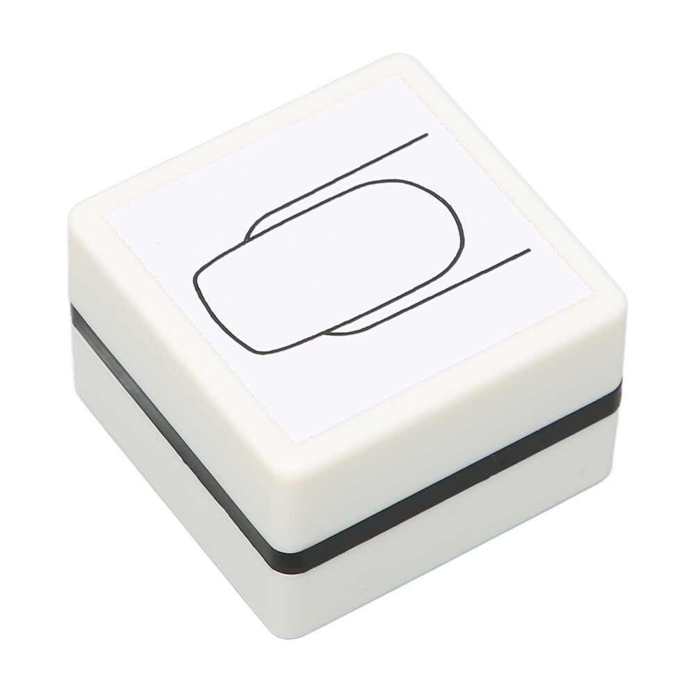 Hand Painted Nail Art Stamper with Cover for Practice, ABS Material