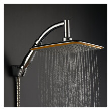 8Inch Square Rainfall Shower Head With Arm, Air Showerhead, Spa Sprayer, Easy Install