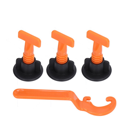 Durable Tile Levelers With Adjustable Gap Reusable Tile Spacers For Professional Tile Installation, Flat Surface Tile Leveling System Eco-Friendly 1