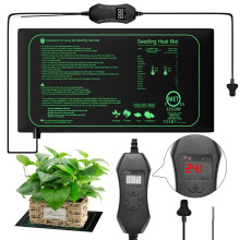 Seedling Heat Mat with Digital Thermostat Control, IP67 Waterproof for Seed Starting and Greenhouse