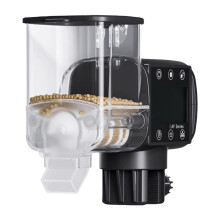 Automatic Fish Feeder with Programmable Timer, Battery Powered Aquarium Food Dispenser for Vacation