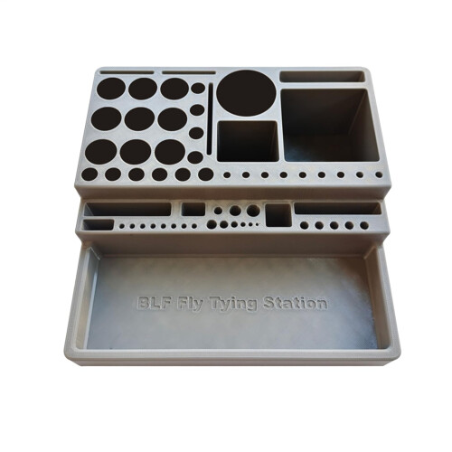 Fly Tying Station Desktop Organizer For Fly Tying, Density Thread And Hook Storage, Keeps Gear Neat, Compact Square