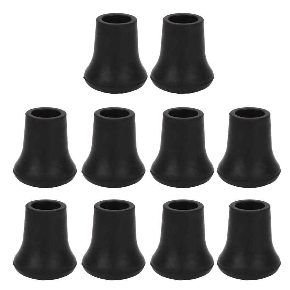 Rubber Walking Stick Tips, 10pcs Non-Slip Cane Tips with Honeycomb Texture - Wear-Resistant and Skidproof Bottoms for Walking Canes, Easy