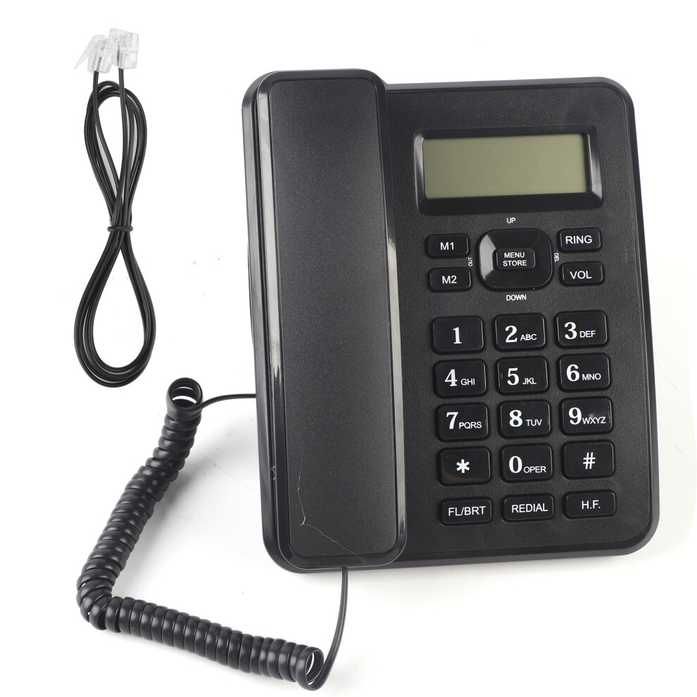 Corded Landline Phone With Clear Sound, Analog Telephone Featuring Speed Dial And Noise Reduction Function, Wired Phone With Mute Function And Wall 9009791620535
