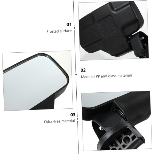 Car Rear View Mirror Wide Angle Shatterproof Vibration Resistant Adjustable Blind Spot 1