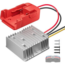Power Inverter 18V To 12V Buck Converter For Milwaukee M18 Batteries, 240W, 20A, DC Car Charger
