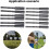 Efficient Arrow Insert Adapters 4.2mm ID, 12-Pack, Silver 6x7.5MM, Compatible with All 4.2mm Inner Diameter Bows 3