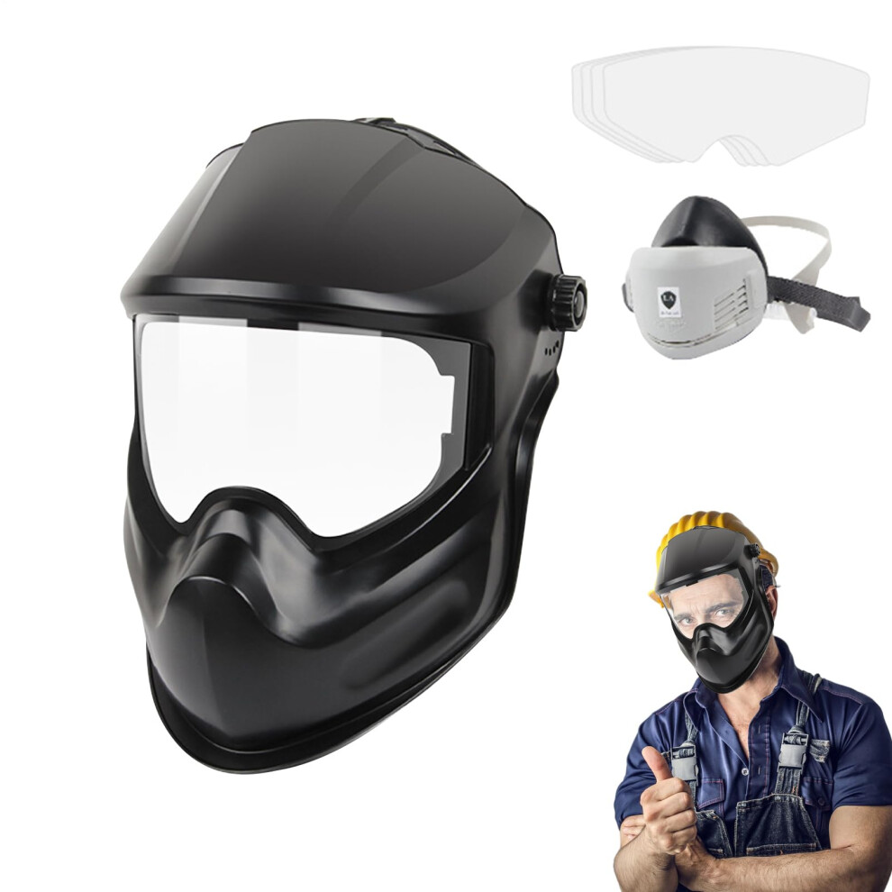 Welding Helmet With Large Viewing Shield, Dust Proof Arc/Mig/Tig Welder Helmet, Mask Included 9347817695427